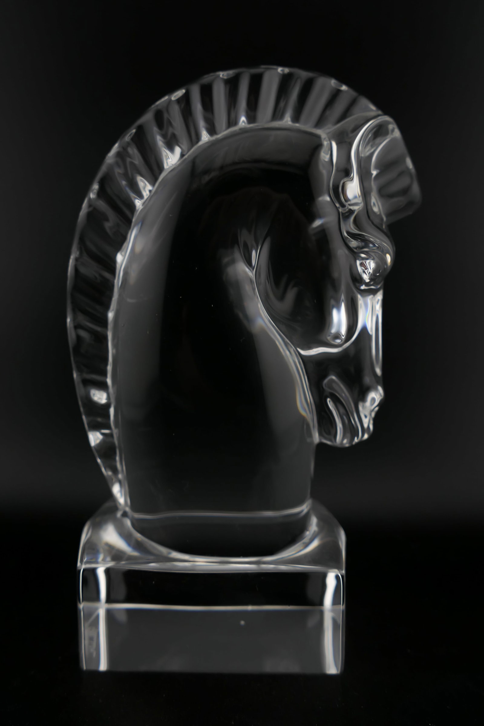 Steuben Crystal Horse Head Bust (1 of 7)