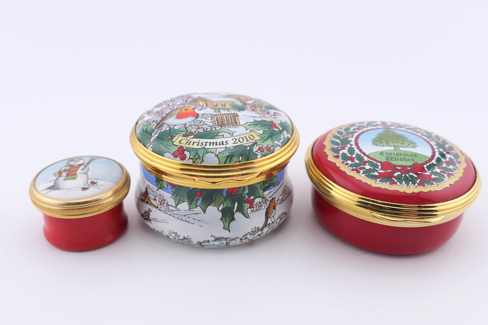 Halcyon Days Christmas Trinket Box Trio (1 of 4)