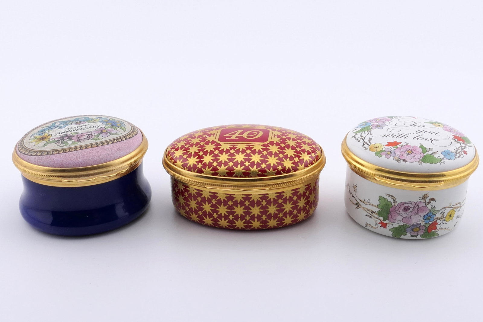 Three Halcyon Days Anniversary Trinket Boxes (1 of 5)