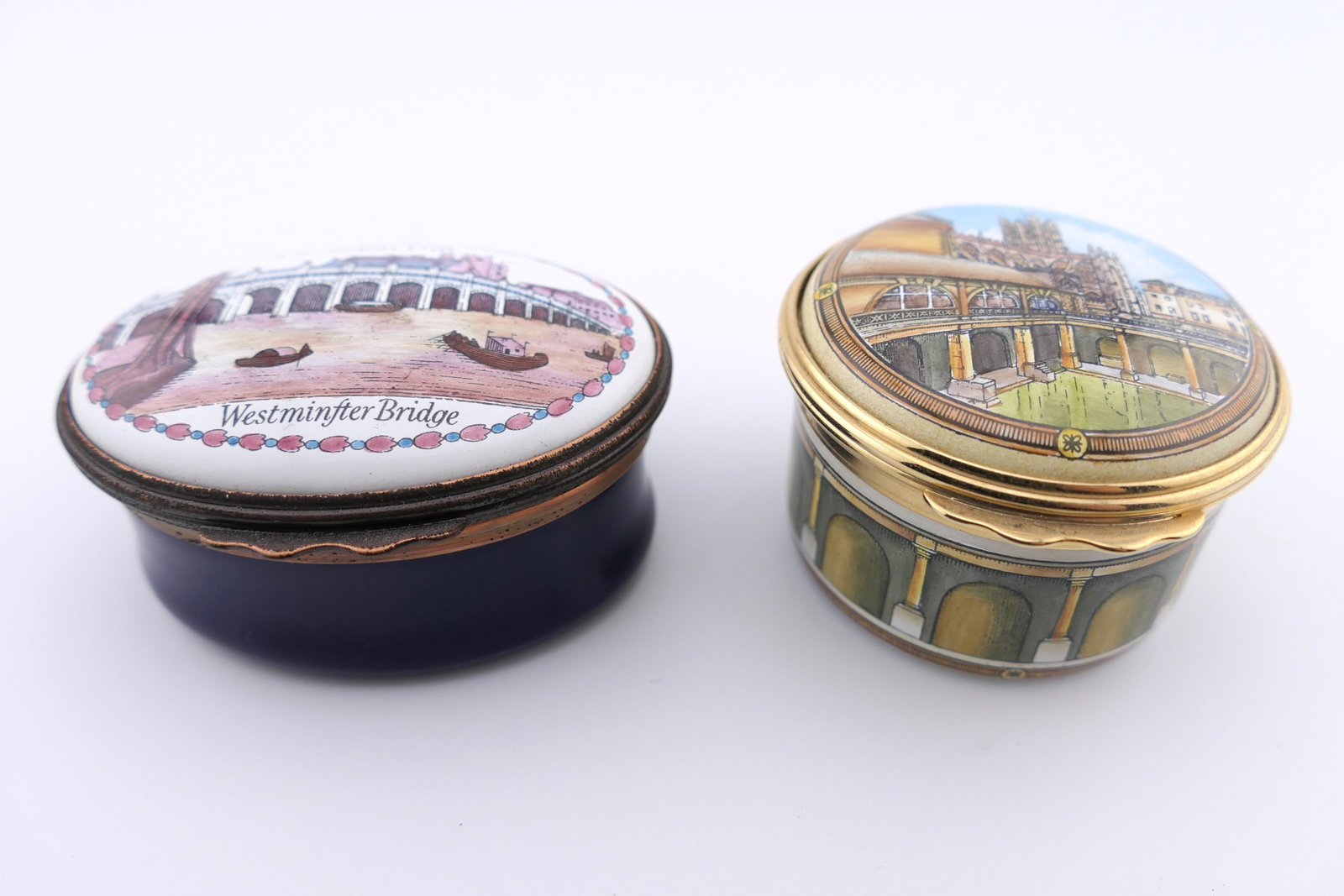 Two Halcyon Days Architectural Trinket Boxes (1 of 5)