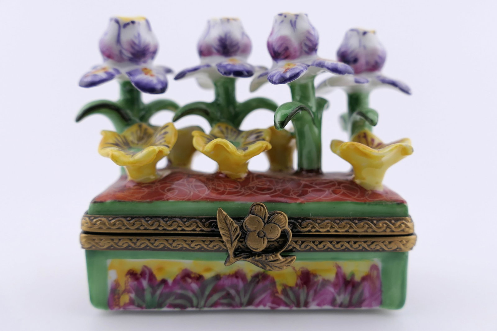 Limoges Porcelain Planter Box Trinket Box (1 of 4)