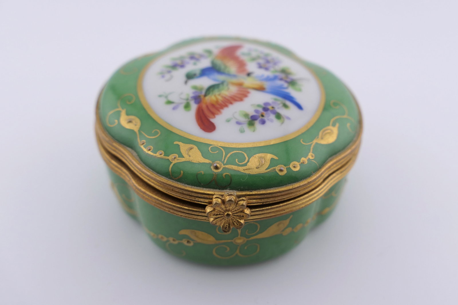 Limoges Porcelain Avian Trinket Box (1 of 5)