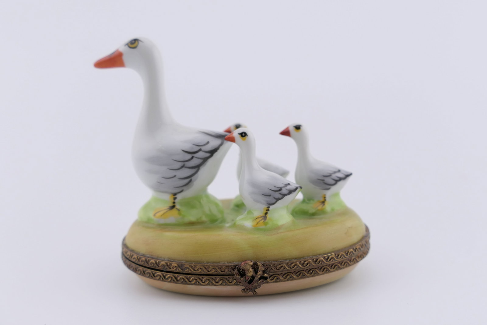 Limoges Porcelain Mother Goose Trinket Box (1 of 6)