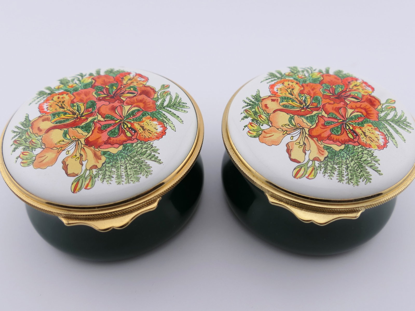 Two Royal Poinciana Trinket Boxes (1 of 5)