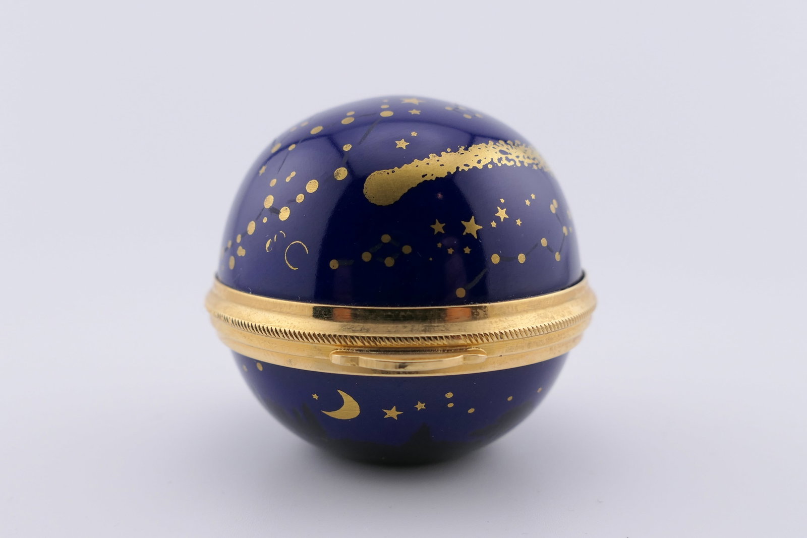 Staffordshire Halley's Comet Trinket Box (1 of 7)
