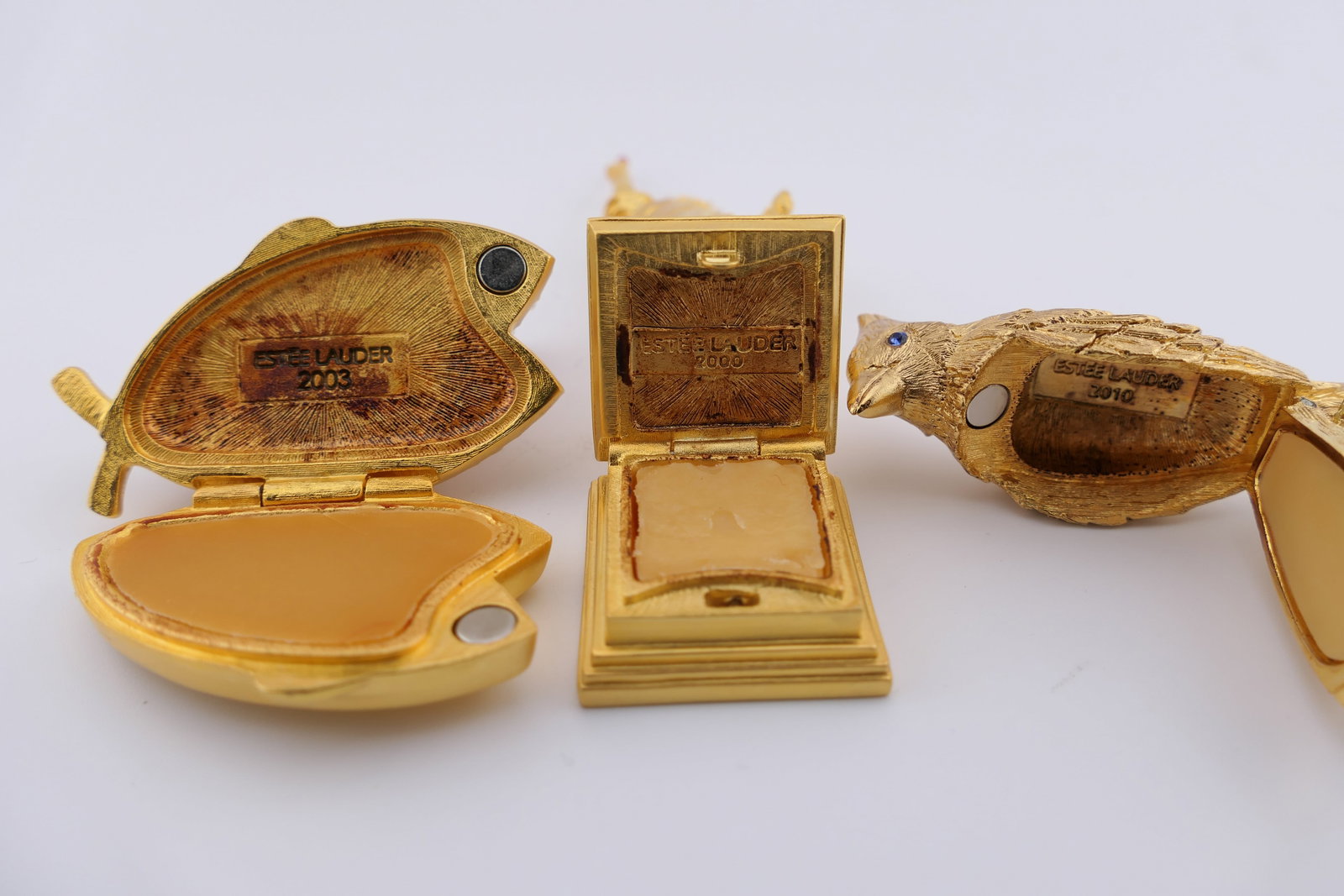 Three Estee Lauder Solid Perfume Compacts - 5