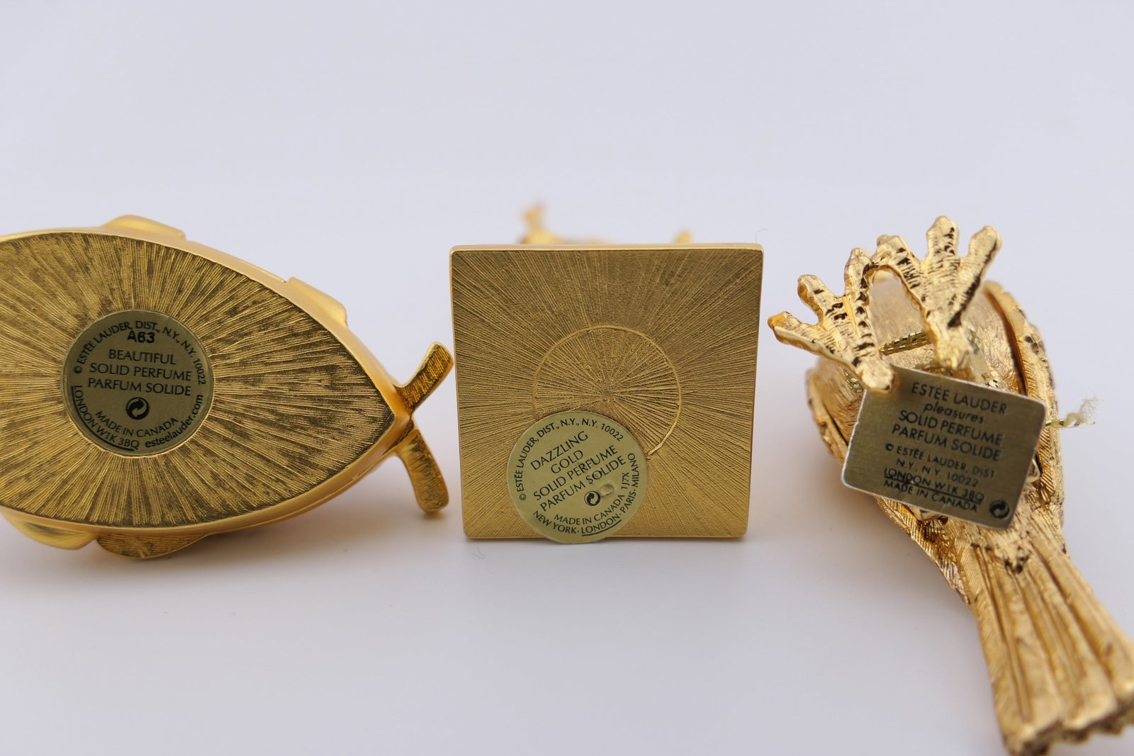 Three Estee Lauder Solid Perfume Compacts - 7