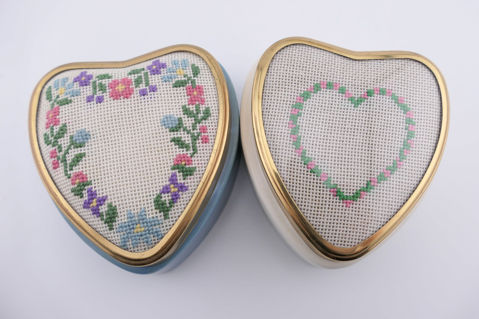 Five Custom Needlepoint Trinket Boxes - 4