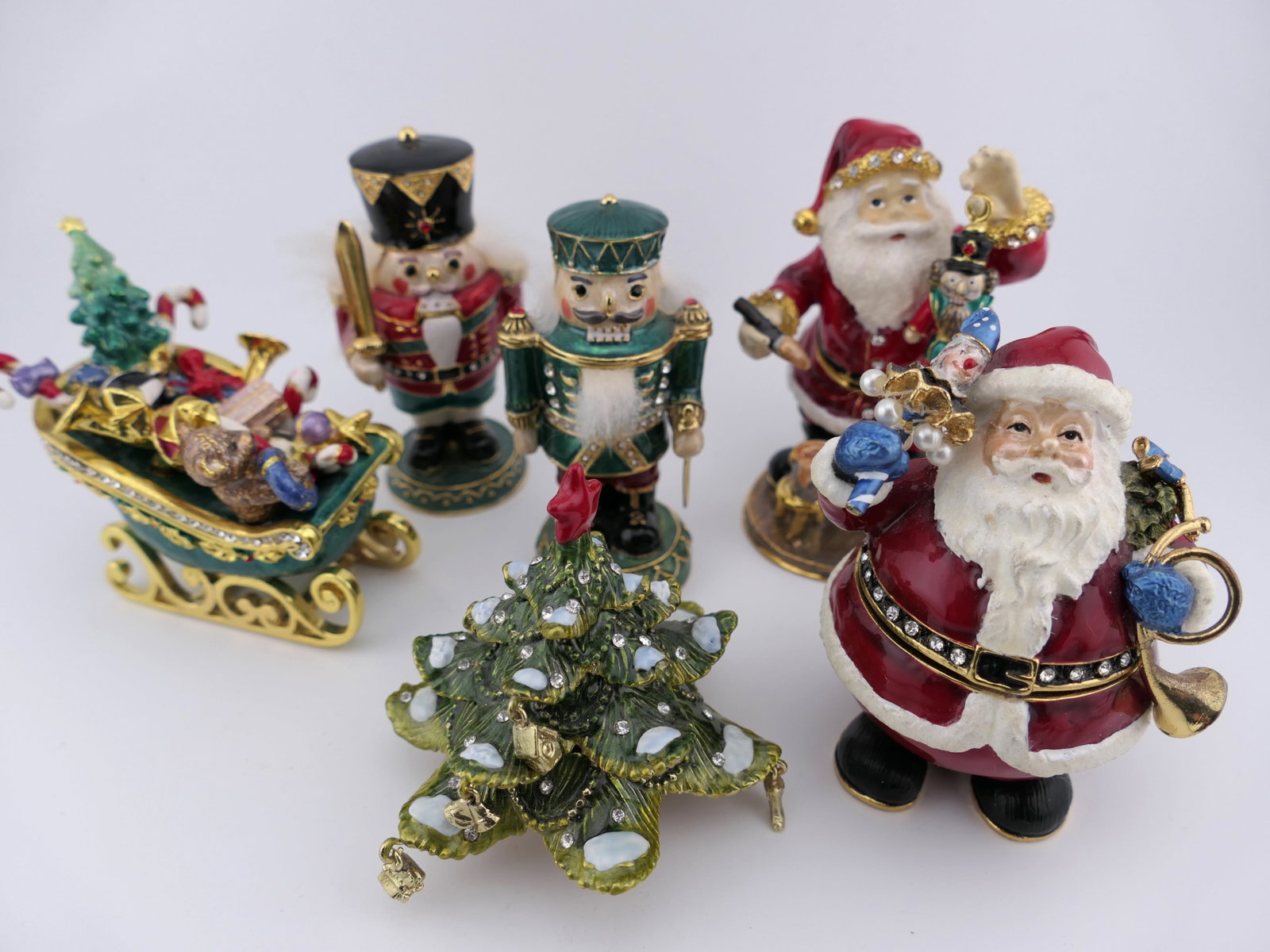 Six Christmas Trinket Boxes (1 of 15)