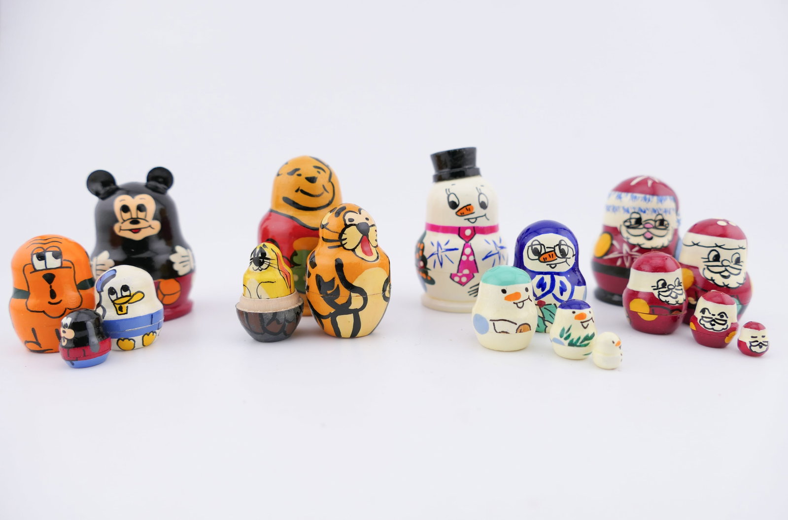 Four Miniature Matryoshka Nesting Dolls (1 of 6)
