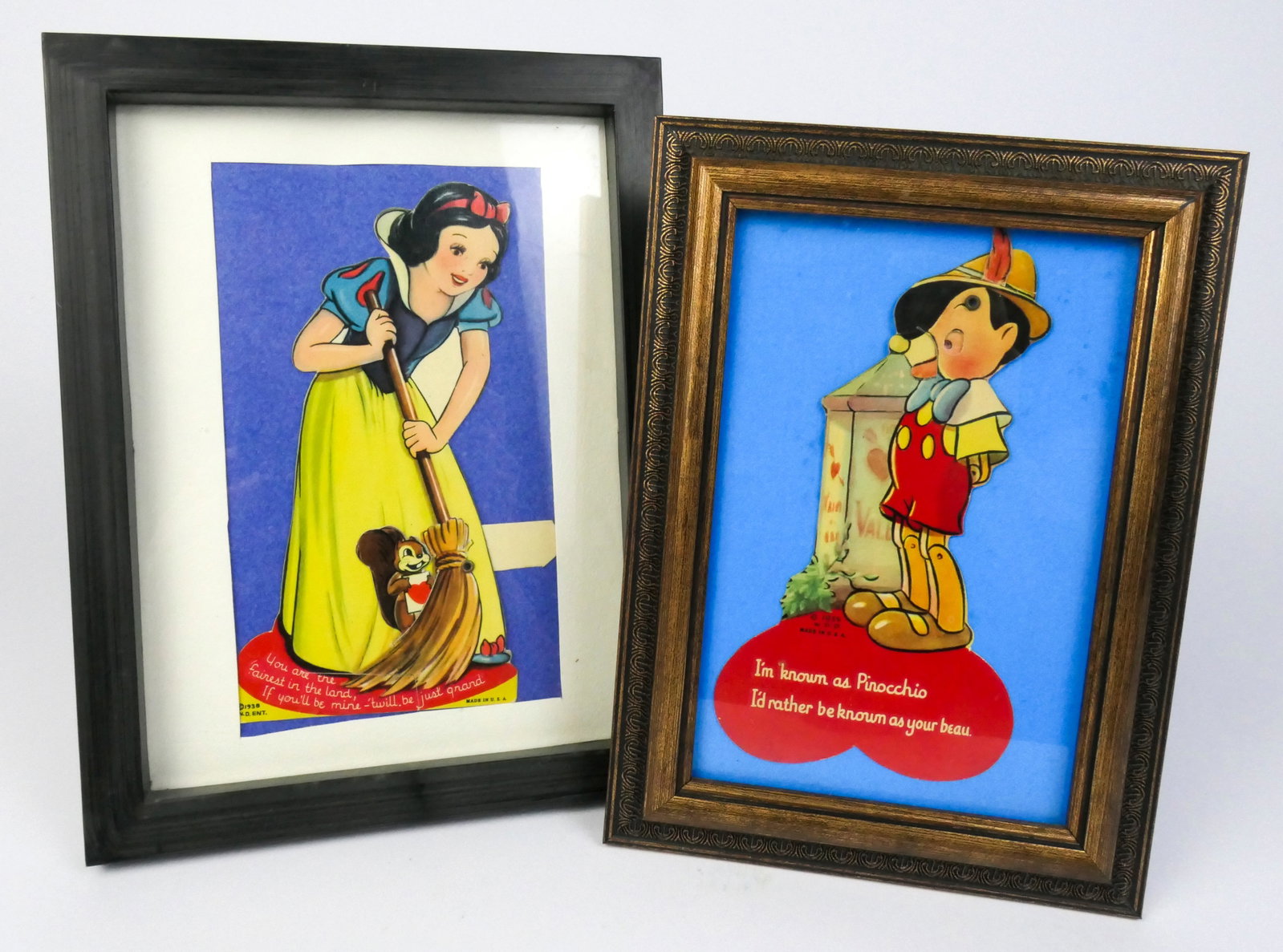 Framed 1930s Disney Valentines (1 of 7)