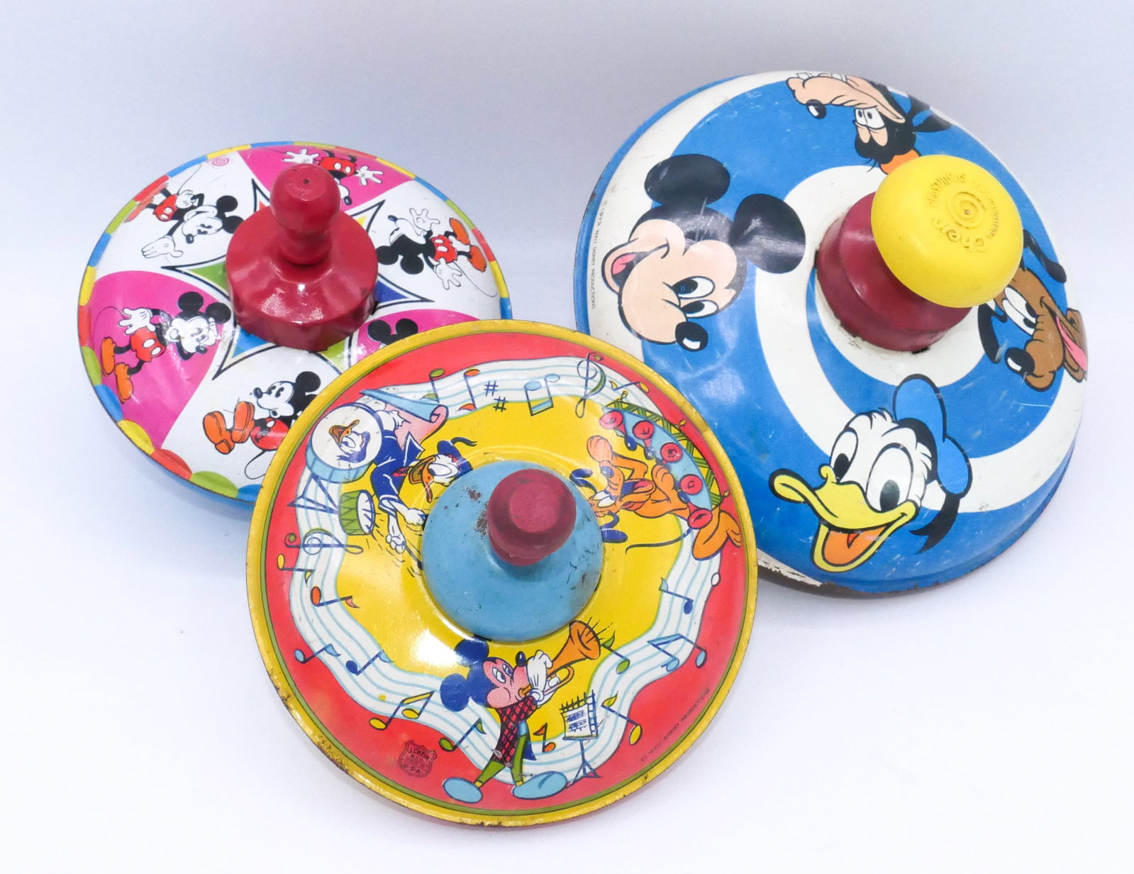 Chein and Co. Disney Tin Litho Spinning Tops (1 of 6)