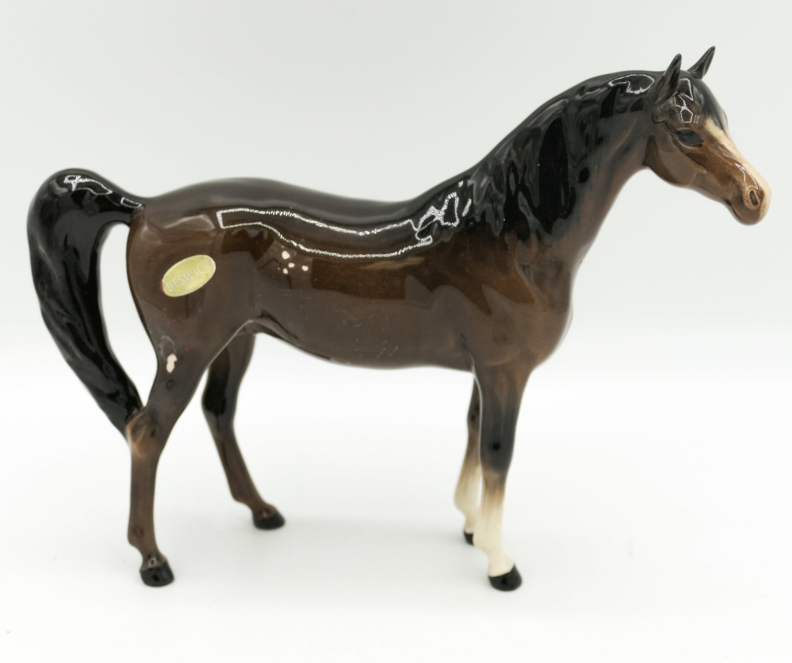 Beswick England Brown Arabian Horse Figurine (1 of 7)