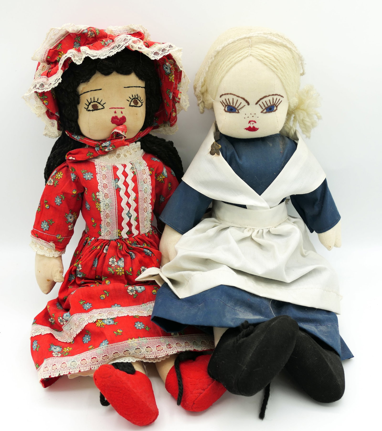 Two Hand Crafted Shaker Costume Dolls (1 of 5)