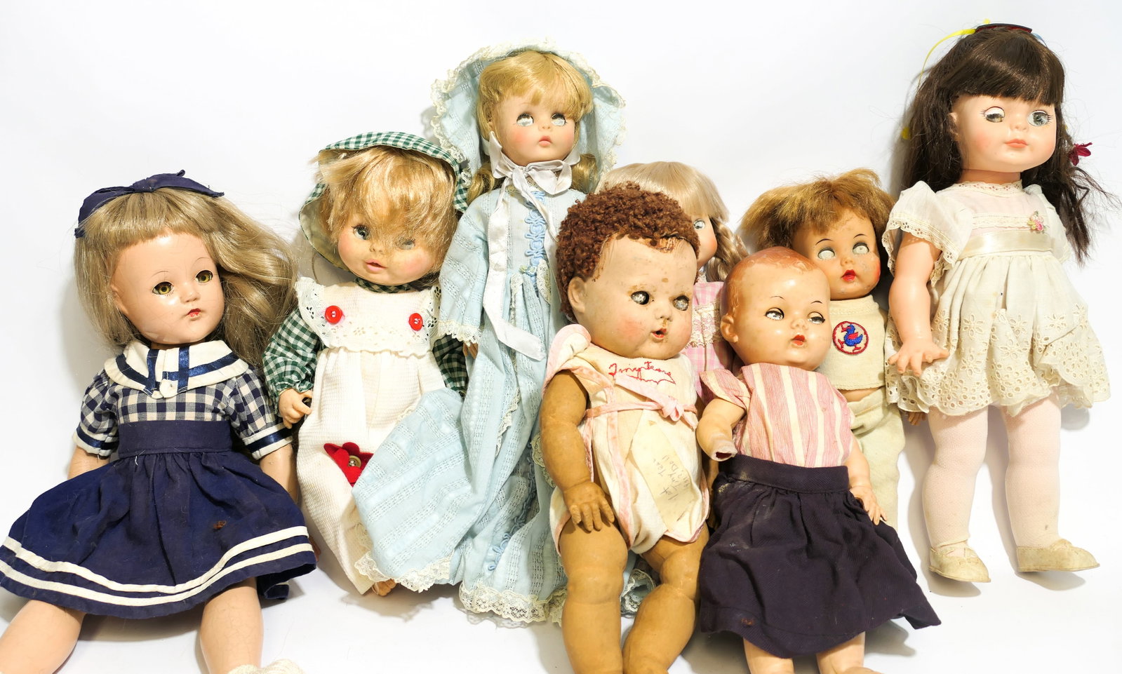Eight Vintage Dolls (1 of 16)