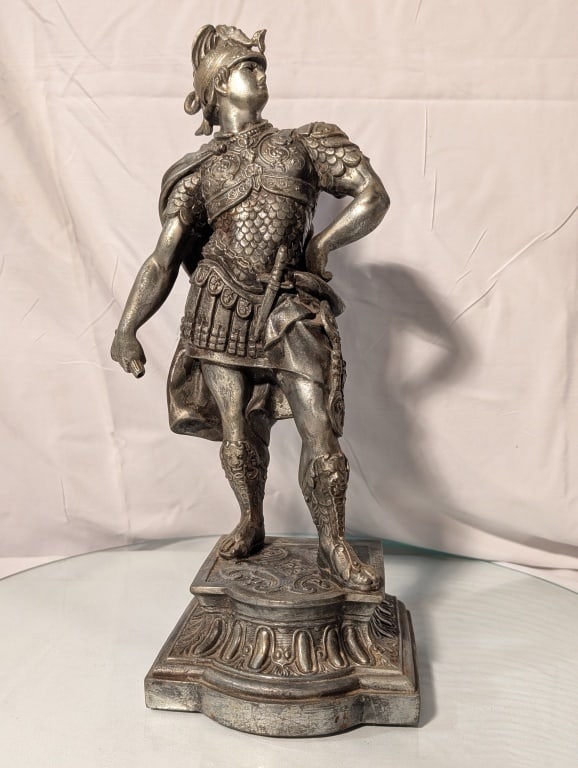 Roman Soldier - Spelter Sculpture A. Waagen (1 of 17)