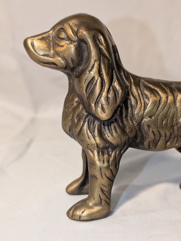 Brass Cocker Spaniel Figurine - 2