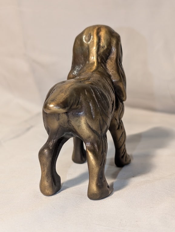 Brass Cocker Spaniel Figurine - 4