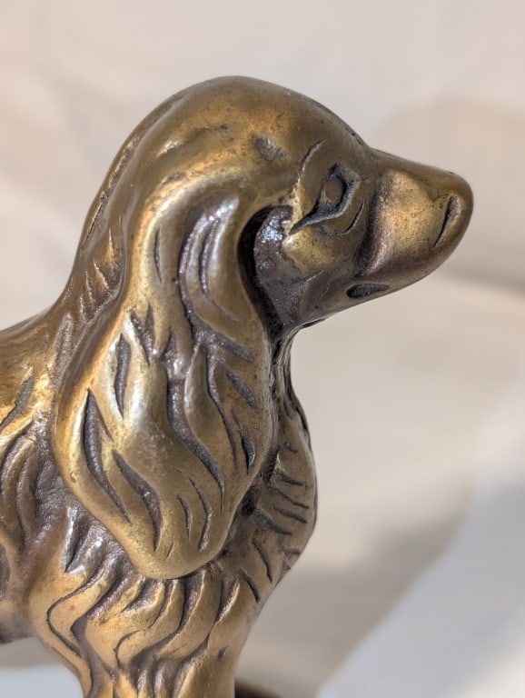 Brass Cocker Spaniel Figurine - 6