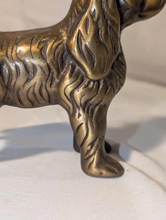 Brass Cocker Spaniel Figurine - 8