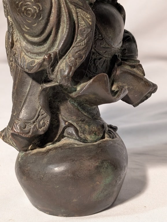 Laughing Buddha - Bronze Statue Solid - 12