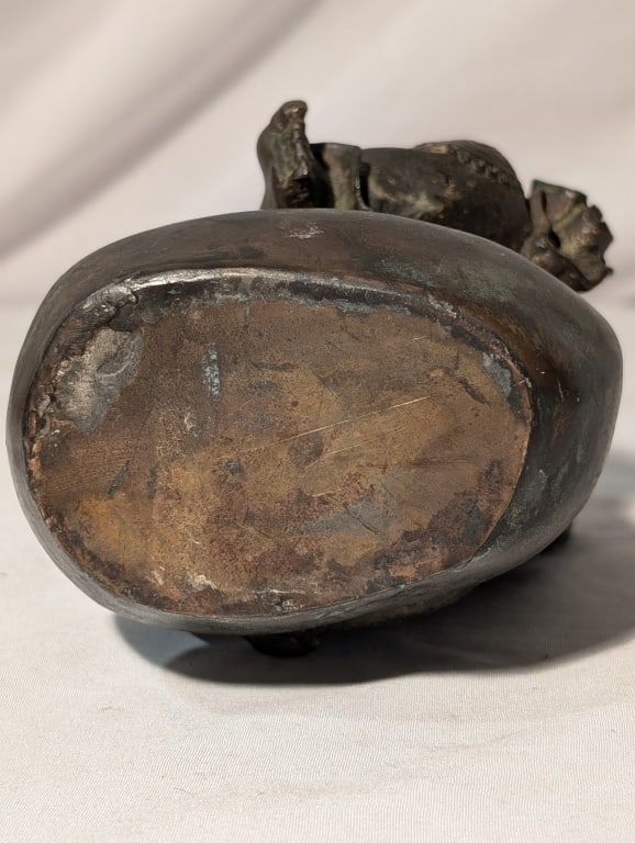 Laughing Buddha - Bronze Statue Solid - 13