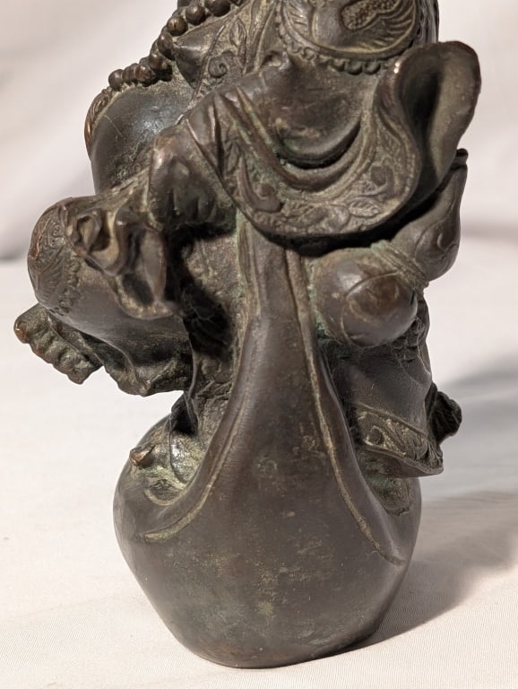Laughing Buddha - Bronze Statue Solid - 6