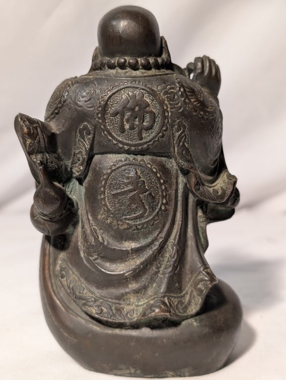Laughing Buddha - Bronze Statue Solid - 7