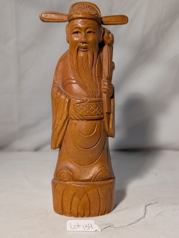 Chinese Shouxing Statue - Boxwood (1 of 14)