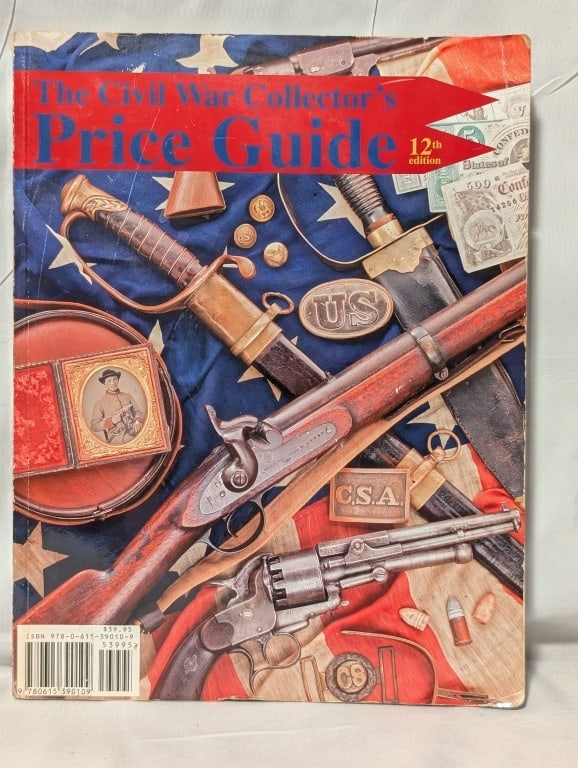 Civil War Collectors Price Guide - 12th Ed. Book: Civil War Collectors Price Guide - 12th Ed. Book. Paperback. Some minor wear on cover and spine but in tact. Meas. 11"h x 8 1/2"w
