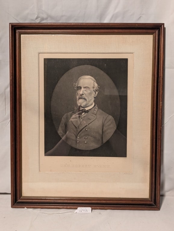 General Robert E. Lee Portrait Framed Litho (1 of 9)