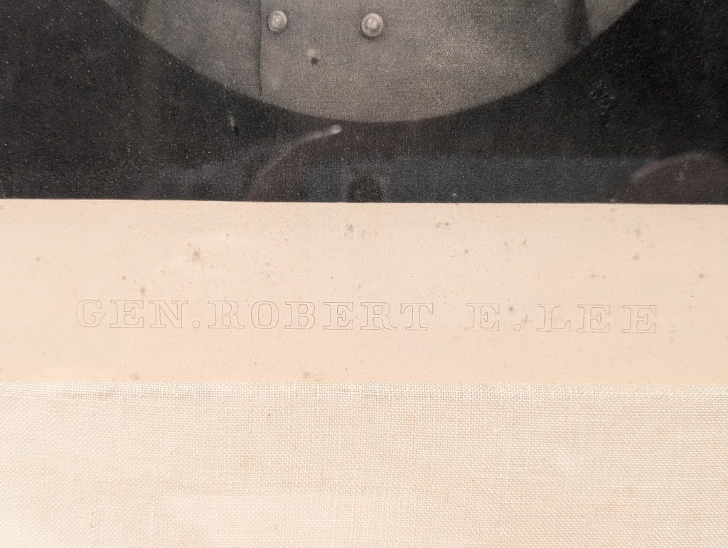 General Robert E. Lee Portrait Framed Litho - 3