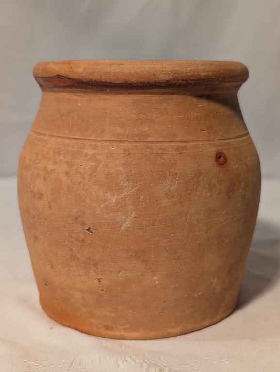 Terra Cotta Clay Red Apple Butter Pot, M&N Pottery (1 of 5)