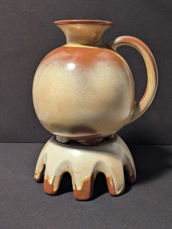Frankoma Earthenware Carafe w/ Warmer #82 (1 of 9)