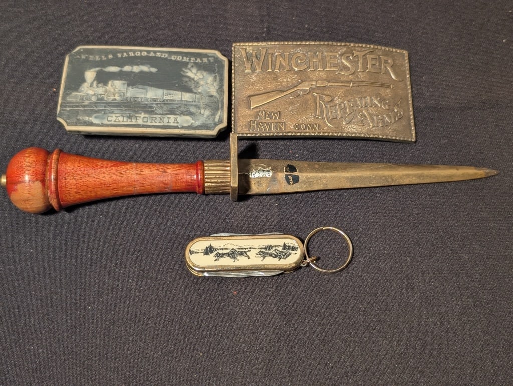 Winchester & Wells Fargo Belt Buckle & 2 Others (1 of 7)