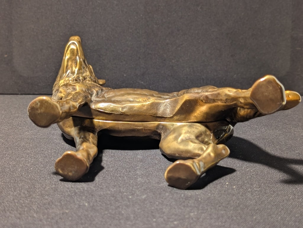 Solid Cast Brass German Shepherd Door Stop - 5