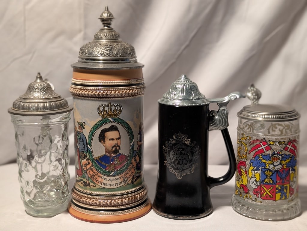 Collection of Beer Steins (4 piece) (1 of 20)
