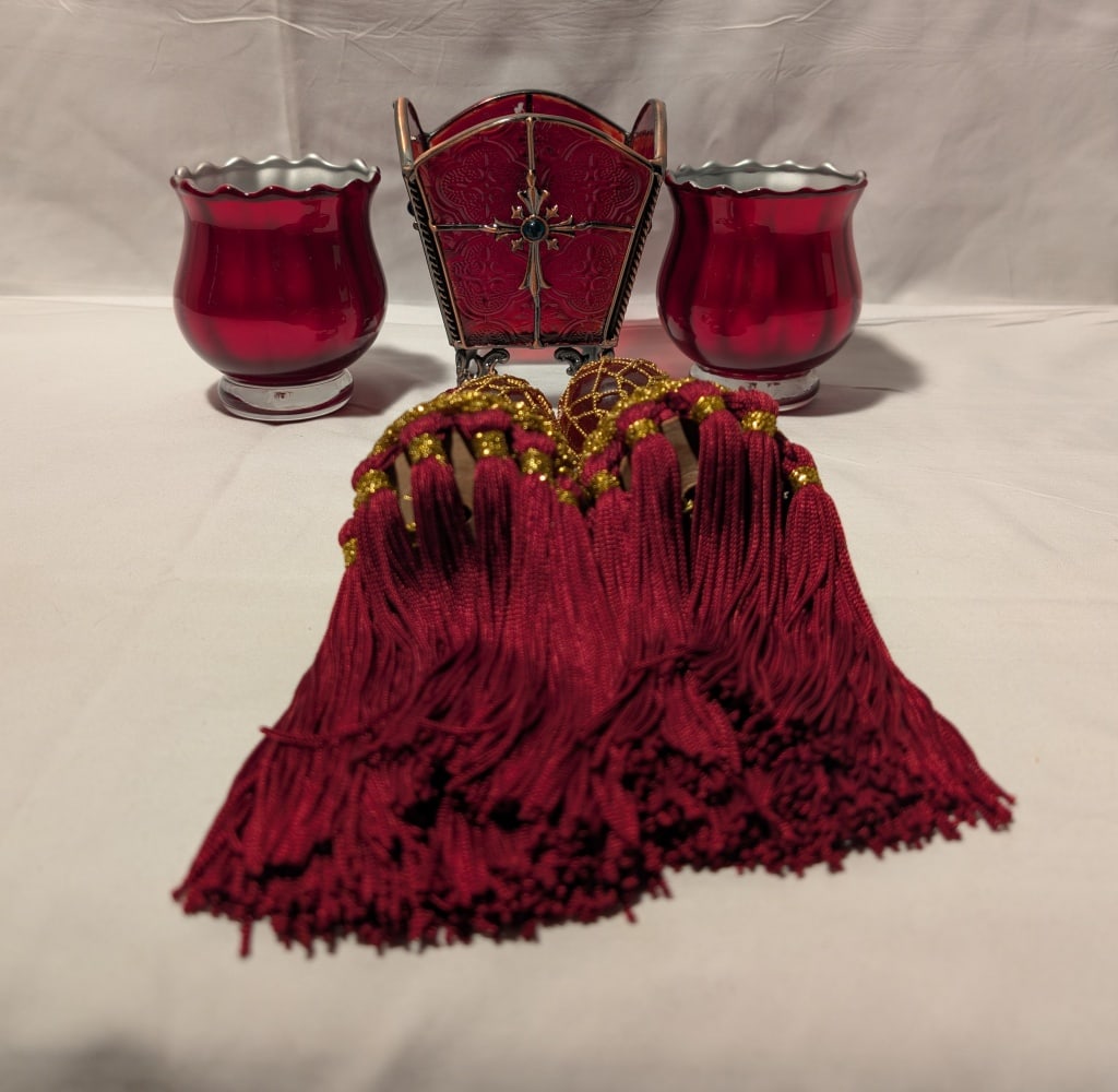 Ruby Red Glass Variety Grouping (1 of 8)