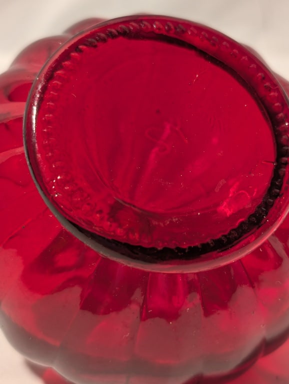 Ruby Red Glass Collection - 4 pieces - 11