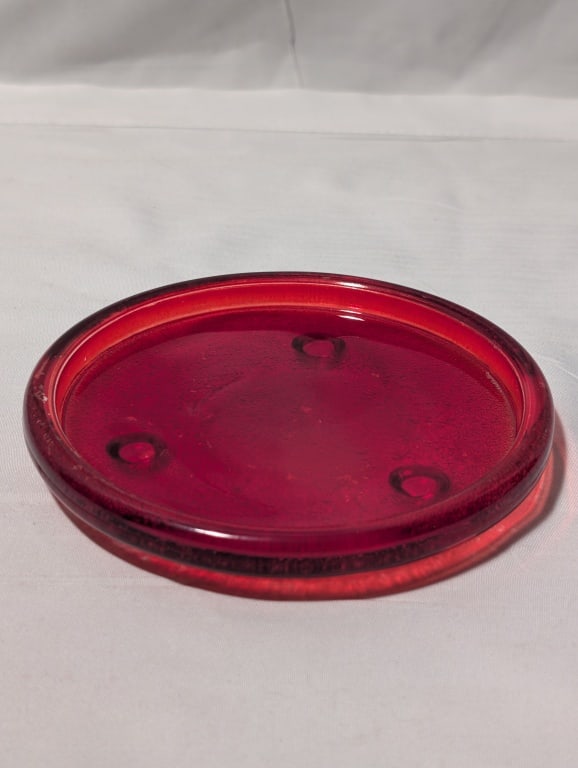 Ruby Red Glass Collection - 4 pieces - 12