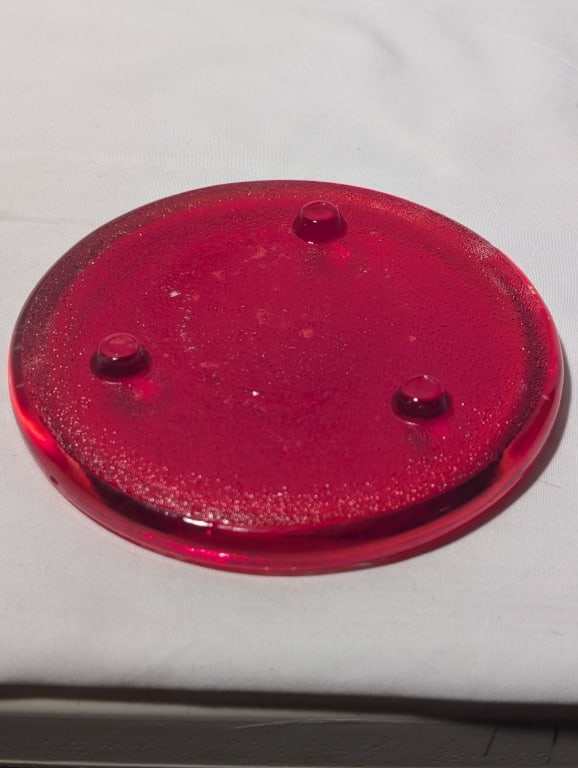 Ruby Red Glass Collection - 4 pieces - 13