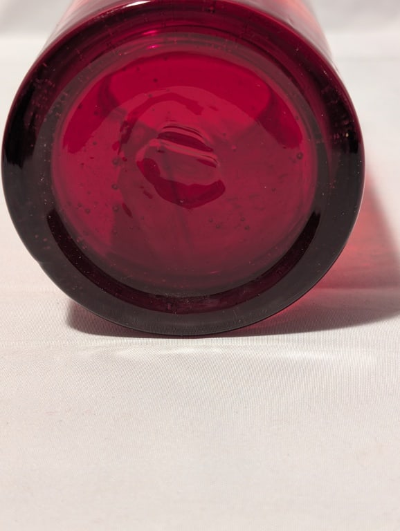 Ruby Red Glass Collection - 4 pieces - 8