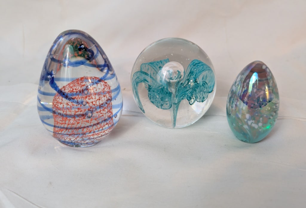 Crystal Paperweights - Set of 3 (1 of 7)