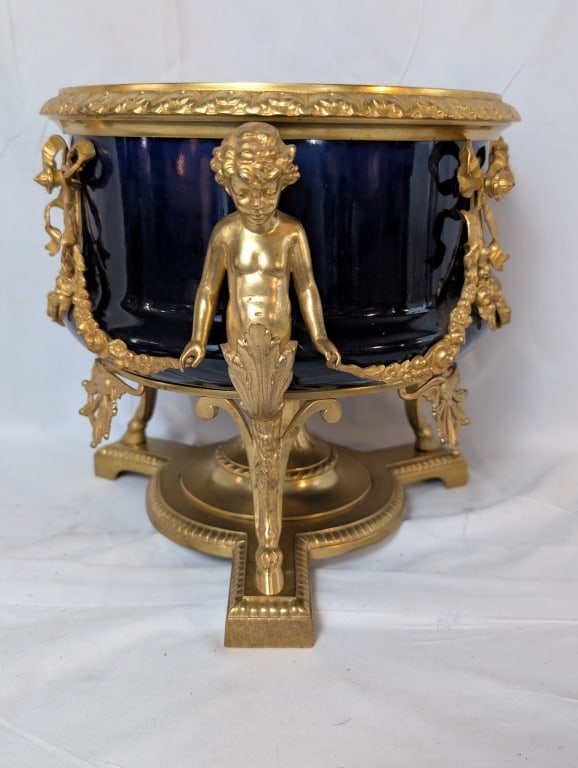 Louis XVI Style Brass Fruit / Punch Bowl (1 of 7)