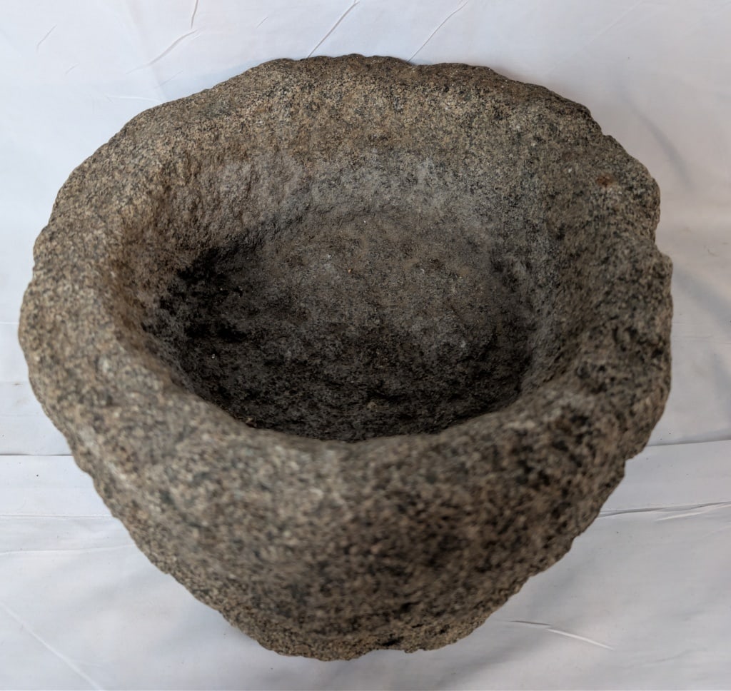 Antique Large Limestone Mortar / Bowl (1 of 4)