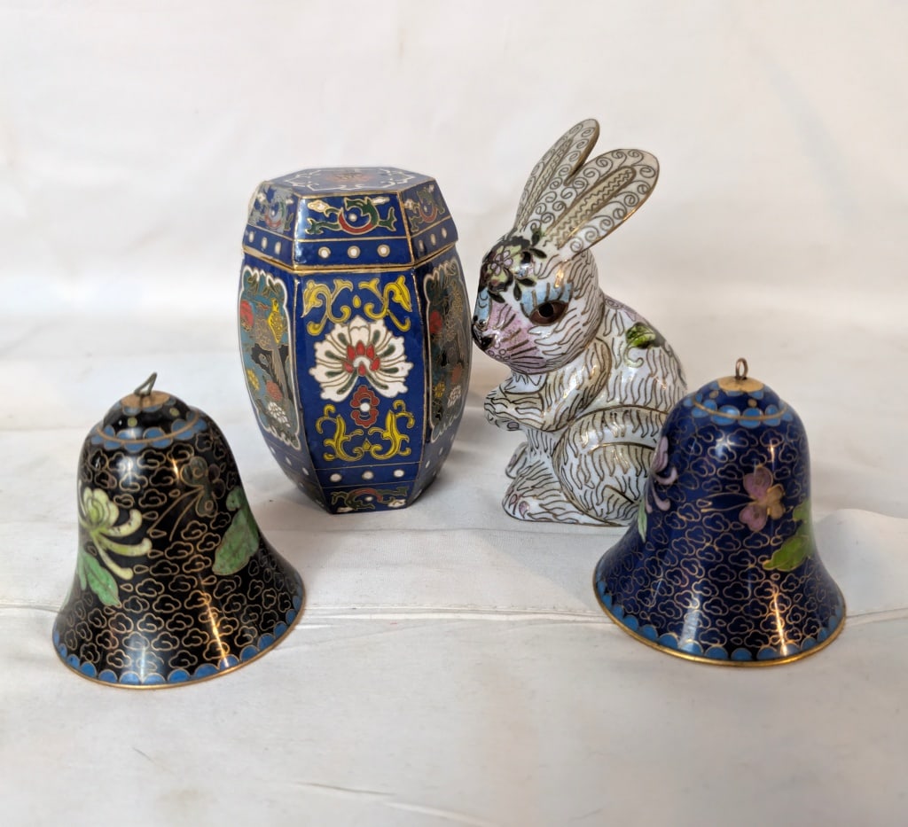 Brass & Cloisonne Grouping #1 (1 of 18)