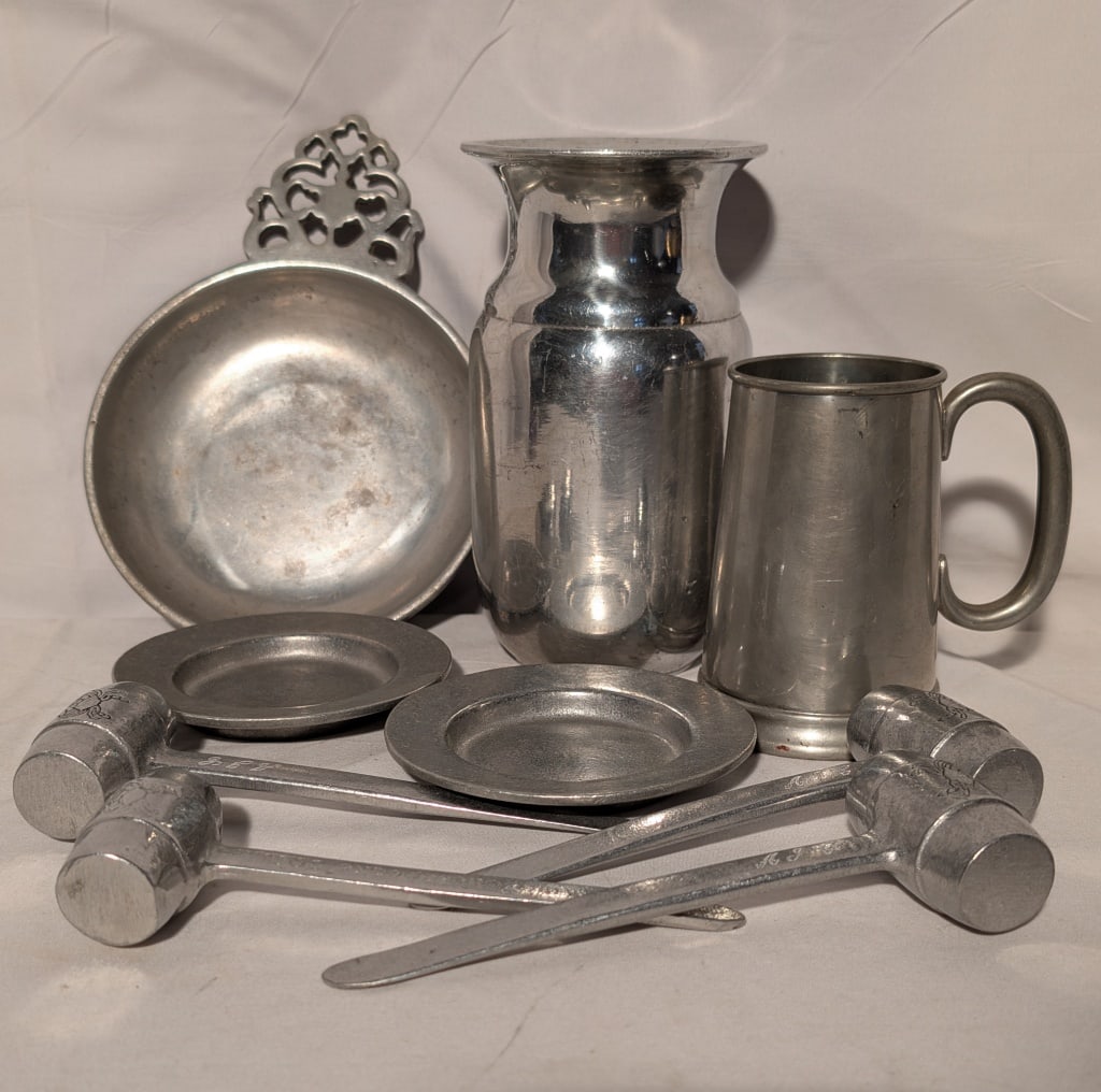 Pewter Collection - 9 pcs incl 4 Crab Crackers (1 of 18)