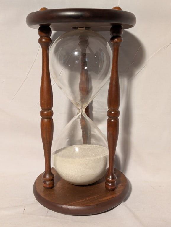 Large Wooden Hourglass (1 of 4)