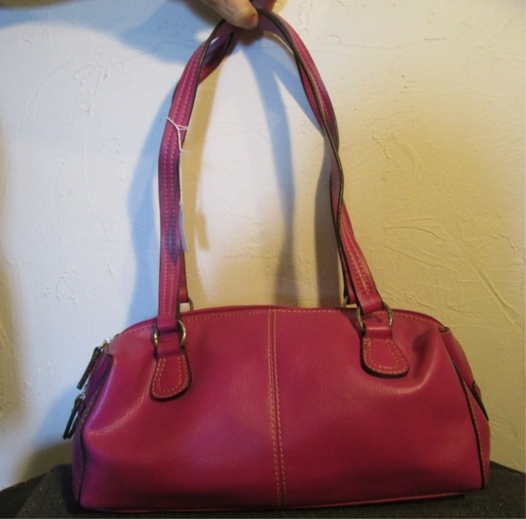 Hot Pink Satchel / Handbag (1 of 4)