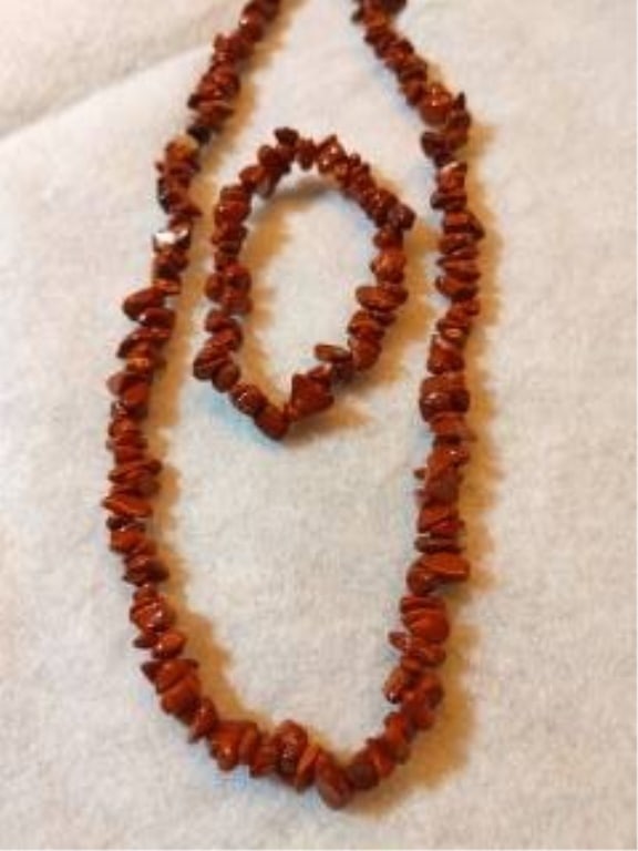 Rose Quartz Necklace & Bracelet (1 of 4)